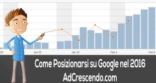 come posizionarsi su google nel 2016