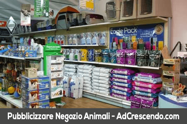 pubblicizzare negozio animali
