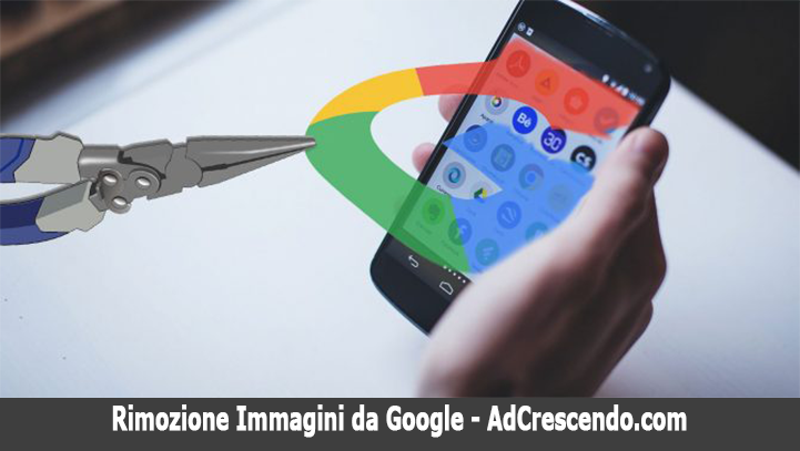 rimozione immagini da google